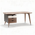 Modern wooden office desk with three drawers 160 x 80 x 75cm